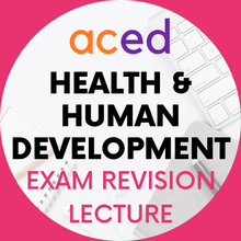 Load image into Gallery viewer, Units 3&4 Health and Human Development Exam Revision Lecture 2026: 20th September, 12:30–3:30pm