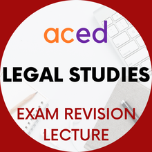 Load image into Gallery viewer, Units 3&4 Legal Studies Exam Revision Lecture 2026: 27th September, 1–4pm